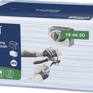 194450 Tork barevné skládané čistící utěrky modré, 40 útržků, W8