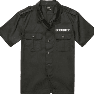 Brandit Košile Security US Shirt Short Sleeve černá 7XL