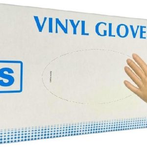 Rukavice vinylové Vinyl Gloves, 100 ks, transparentní, nepudrované Rozměr: S