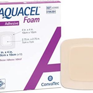 Convatec Aquacel Foam Adhezivní pěnové krytí, 10 ks Rozměr: 12,5×12,5 cm