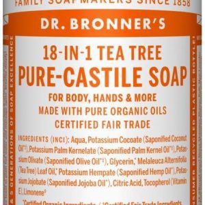 Dr. Bronner’s Tekuté universální mýdlo ALL-ONE!, Teatree 240 ml