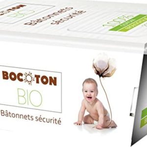 Bocoton Vatové tyčinky do uší pro děti z biobavlny, cotton safety buds 60 ks