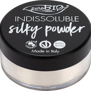 puroBIO cosmetics Hedvábný fixační pudr 01 8 g