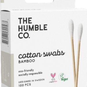 Humble Brush Cotton swabs bamboo, vatové tyčinky z biobavlny a bambusu 100 ks