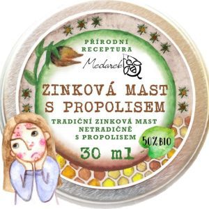 Medarek Zinková mast s propolisem 30 ml