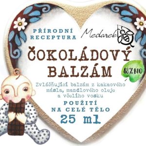 Medarek Čokoládový balzám srdíčko 25 ml