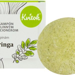 Kvitok Tuhý šampon s rostlinným kondicionérem, Moringa XXL 50 g