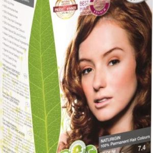 NATURIGIN Přírodní středně tmavá blond barva na vlasy s mahagonovým odleskem 1 ks