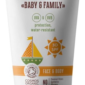 WOODEN SPOON Opalovací tělové mléko Baby & Family SPF 30 MINI 10 ml