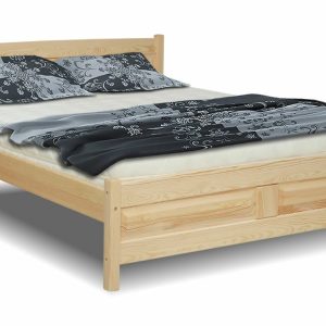 Postel dvoulůžko DREW-104, 200×200, masiv borovice