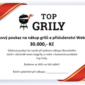 Topgrily.cz Dárkový poukaz 30.000 Kč