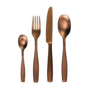 Sada příborů 24 ks – Gaya All Satin měděná