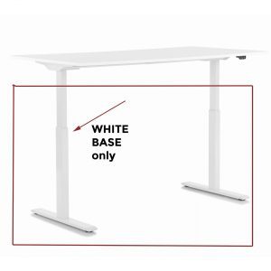 KARE Design Základna Tavola – výškově nastavitelná, bílá, 118cm