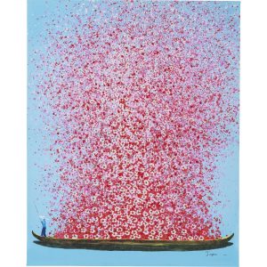 KARE Design Obraz na plátně Flower Boat 100x80cm