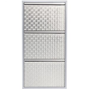 KARE Design Stříbrný výklopný botník Caruso 3