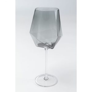 KARE Design Sklenice na víno Diamond Smoke