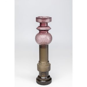 KARE Design Svícen Marvelous Duo – fialovo-zelený, 49cm
