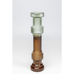 KARE Design Svícen Marvelous Duo – zeleno-hnědý, 49cm