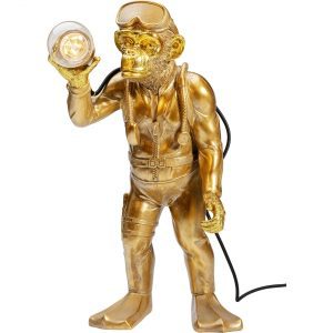 KARE Design Stolní lampa Šimpanz potápěč s žárovkou 50cm