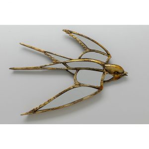 KARE Design Dekorace na zeď Vlaštovka se zrcadlem