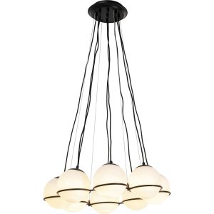 KARE Design Lustr Globes – černý, 8 světel