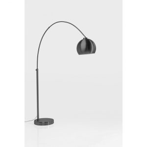 KARE Design Stojací lampa Lounge Deal – černá, 175cm