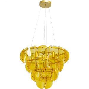 KARE Design Lustr Mariposa Three Circle – mosazný, 60cm