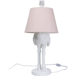 KARE Design Stolní lampa Pštros – bílý, 66cm