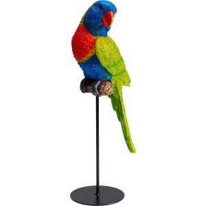 KARE Design Soška Papoušek Cockatoo – zelný, 38cm