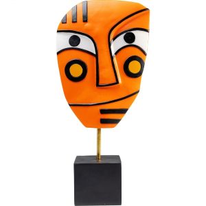 KARE Design Dekorace Face – oranžová, 50cm
