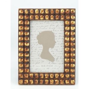 KARE Design Fotorámeček Buttons – bronzový, 16x21cm