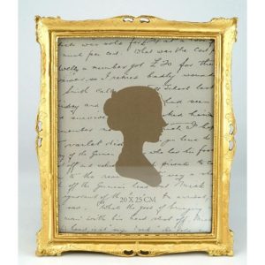 KARE Design Fotorámeček Antique – zlatý, 25x30cm