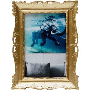 KARE Design Fotorámeček Antique – zlatý, 15x20cm