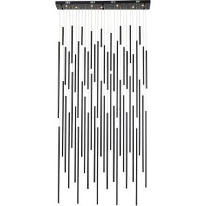 KARE Design LED lustr Living Vegas Deluxe – matně černý, 154cm