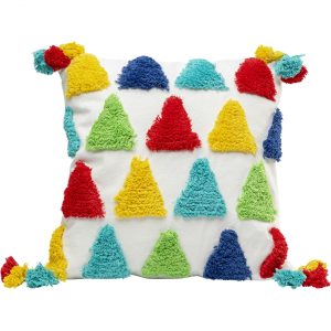 KARE Design Dekorační polštář Colourful Triangles 45×45 cm