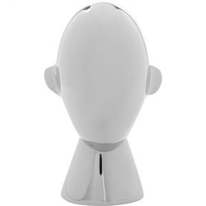 KARE Design Dekorace Abstract Face Silver 22cm