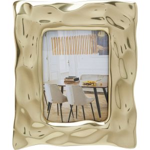 KARE Design Fotorámeček Jade Square – zlatá, 21x26cm