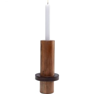 KARE Design Svícen Wood Cylinder 25cm