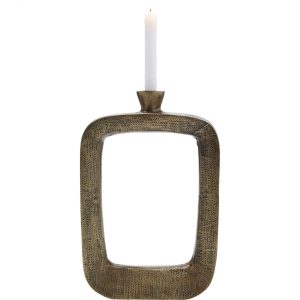KARE Design Svícen Tanu – mosazný, 40cm