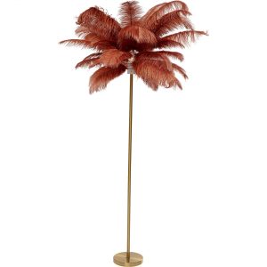 KARE Design Stojací lampa Feather Palm – hnědá, 165cm