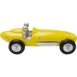 KARE Design Dekorace Racing Car – žlutá, 26cm