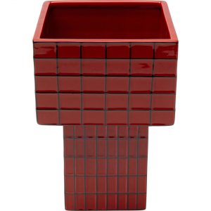 KARE Design Keramická váza Magic – červená, 21cm