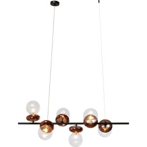 KARE Design Lustr Double Bubble – měděný, 115cm