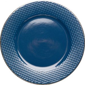 KARE Design Talíř Muse – modrý, Ø20cm