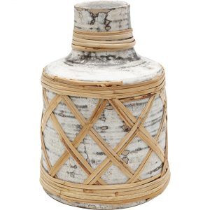 KARE Design Keramická váza Caribbean White 21cm