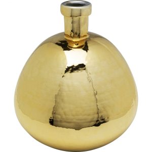 KARE Design Skleněná váza Fabuloso – zlatá, 34cm