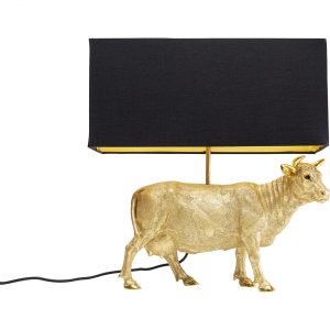 KARE Design Stolní lampa Cow – zlatá, 52cm