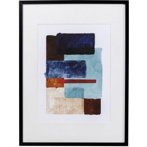 KARE Design Zarámovaný obraz Box Back – modrý, 60x80cm