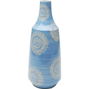 KARE Design Porcelánová váza Big Bloom modrá 47cm