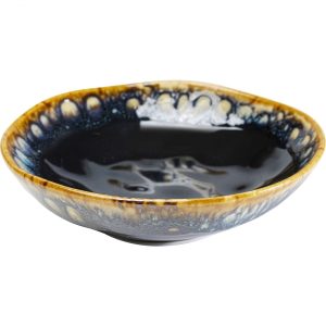 KARE Design Hluboký talíř Lio tmavě modrý Ø20cm